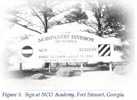sign at NCO Academy, Fort Stewart, Georgia